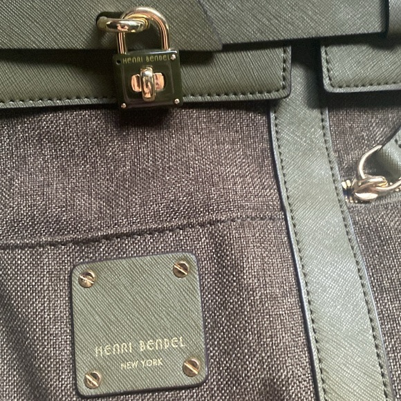 henri bendel Olive Green Jetsetter Backpack NWOT - Picture 9 of 9
